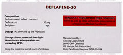 Deflafine 30 Tablet 10